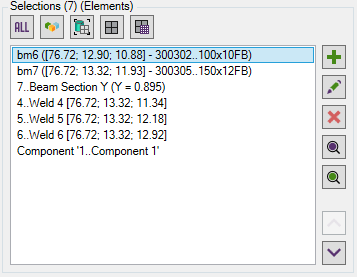 Controls. Selection List |SDC Verifier